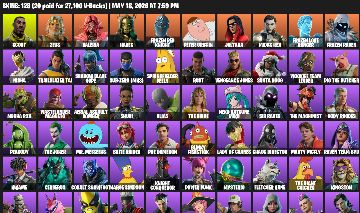 Conta Fortnite 128 Skins | Joker, Miku, Harley Quinn