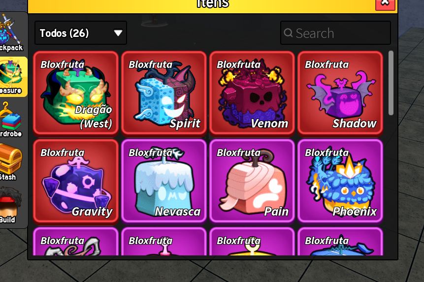 Conta Blox Fruits full maestria em armas / frutas, 2 raças v4