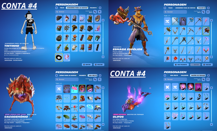 FORTNITE SKINS RARAS - PREÇO DE LIQUIDAÇÃO - ENTREGA AUTOMATICA