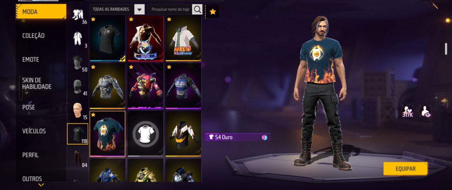 CONTA FREE FIRE COMPLETA À VENDA MUITOS ITENS RAROS