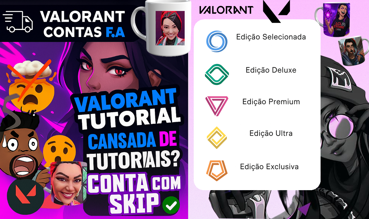 Contas Valorant Lvl 20 Completa com Email Unranked (Full Acesso)