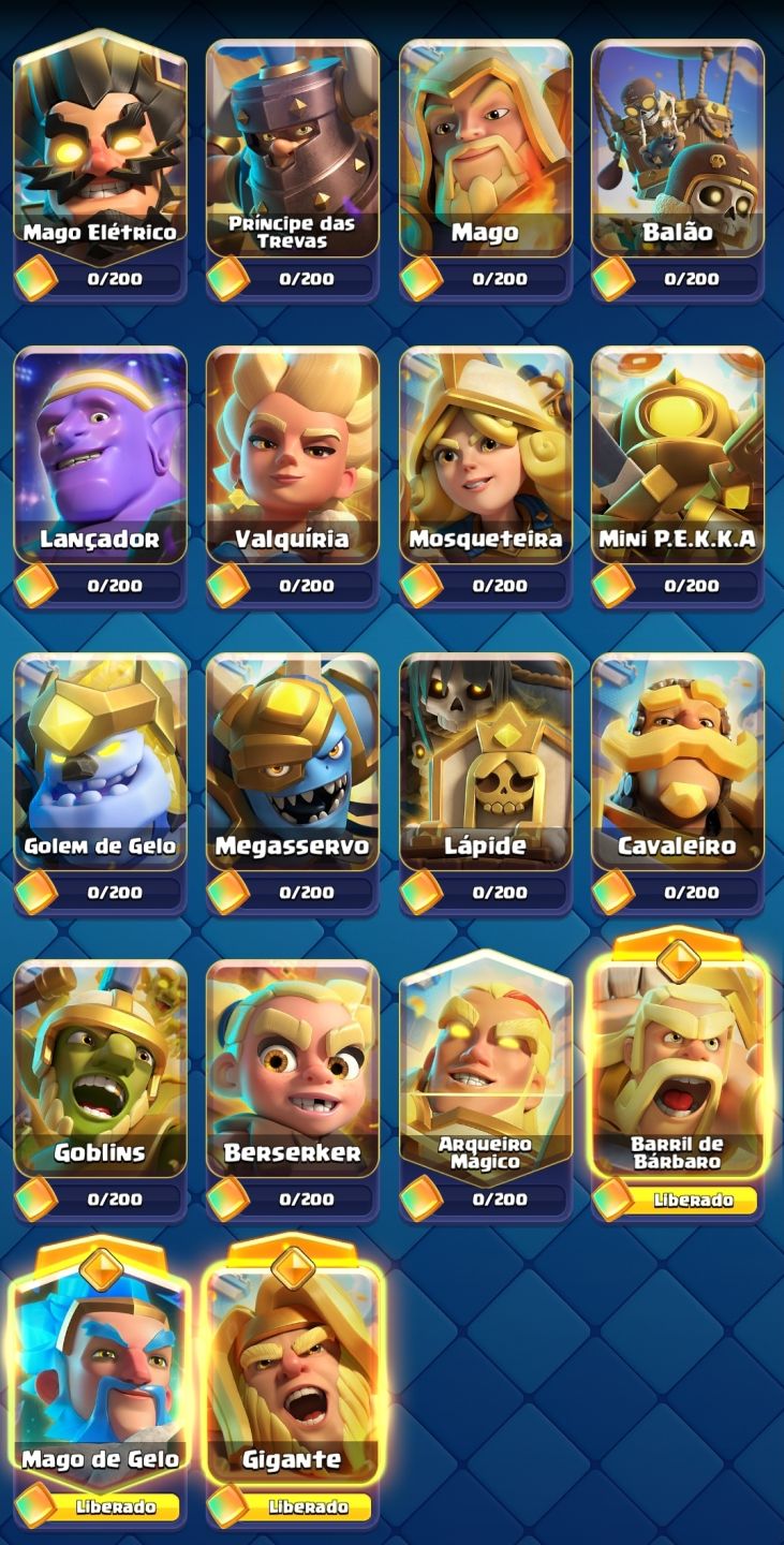 Conta Clash Royale Arena 28 | NV 16 | 28 Evoluções + CRL (22, 24, 25)