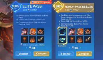 Passes do Honor of Kings