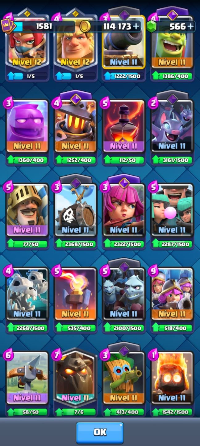 Conta de clash top demais 12,424 trofeus
