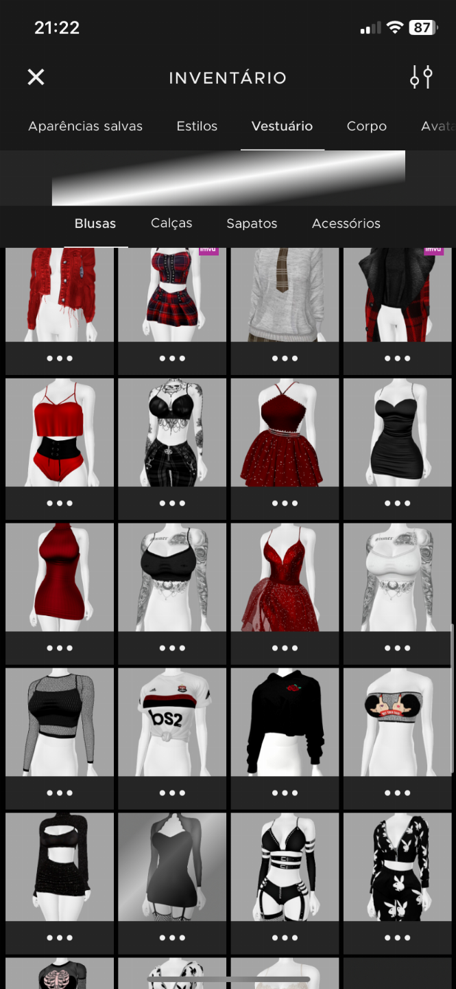 CONTA IMVU AGE+AP conta feminina (NÃO )