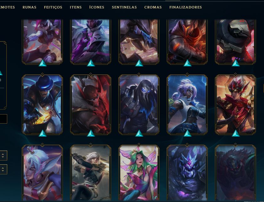 Conta 2016 Lol - ESMERALDA 3 - 200 Skins - Full Acesso