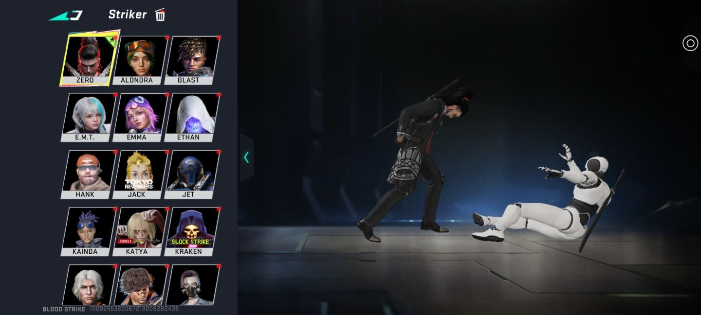 Conta blood strike com muitas eternas e evo