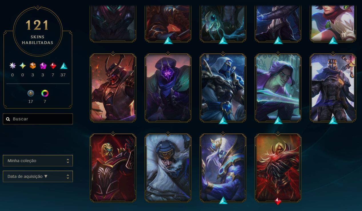 CONTA GOLD 3 SOLOQ FERRO1 FLEX - 80 SKINS 106 CHAMPS FULL ACESSO