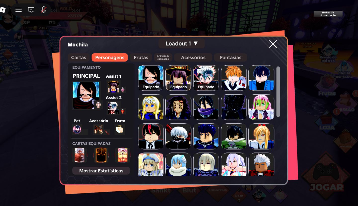 CONTA LV 177 | VIP | DROP EXTRA | ALMIGHT | KING NYX | WITCH AKARI