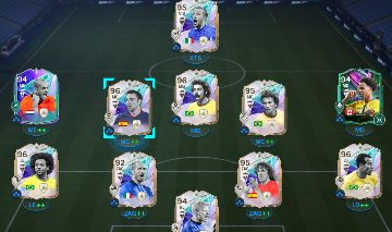 EA FC JOGO COMPRADO FULL ICON - ZICO, RIVELINO, XAVI, MARCELO E CAFU + 400K
