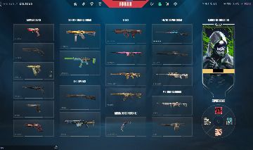 CONTA VALORANT FULL ACESSO | 3 FACAS | 16 SKINS (INCLUINDO XENOCAÇADOR E GAIA)
