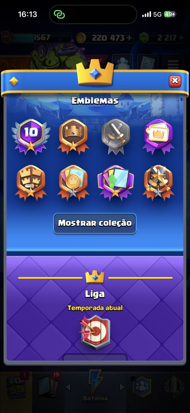 Conta Clash Royale Conta antiga mais 10 anos, varias skins e cartas