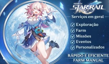 SERVIÇOS HONKAI STAR RAIL FARM - EXPLORAÇÃO, MISSÕES, EVENTOS, ENDGAME