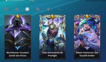 Conta wild rift 71 skin, já foi lenda e monarca com skin prestígio do talon
