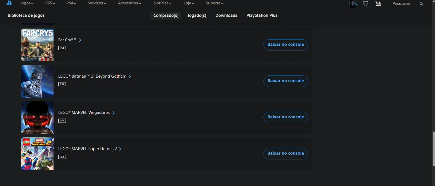 CONTA PSN - 21 JOGOS | LVL 240+ | 15 PLATINAS | TLOU2 + GOW + HORIZON...