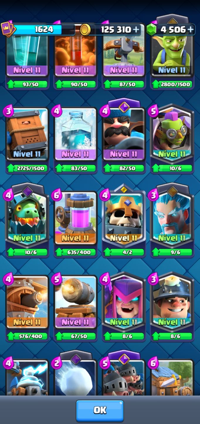 CLASH ROYALE CONTA 10 anos
