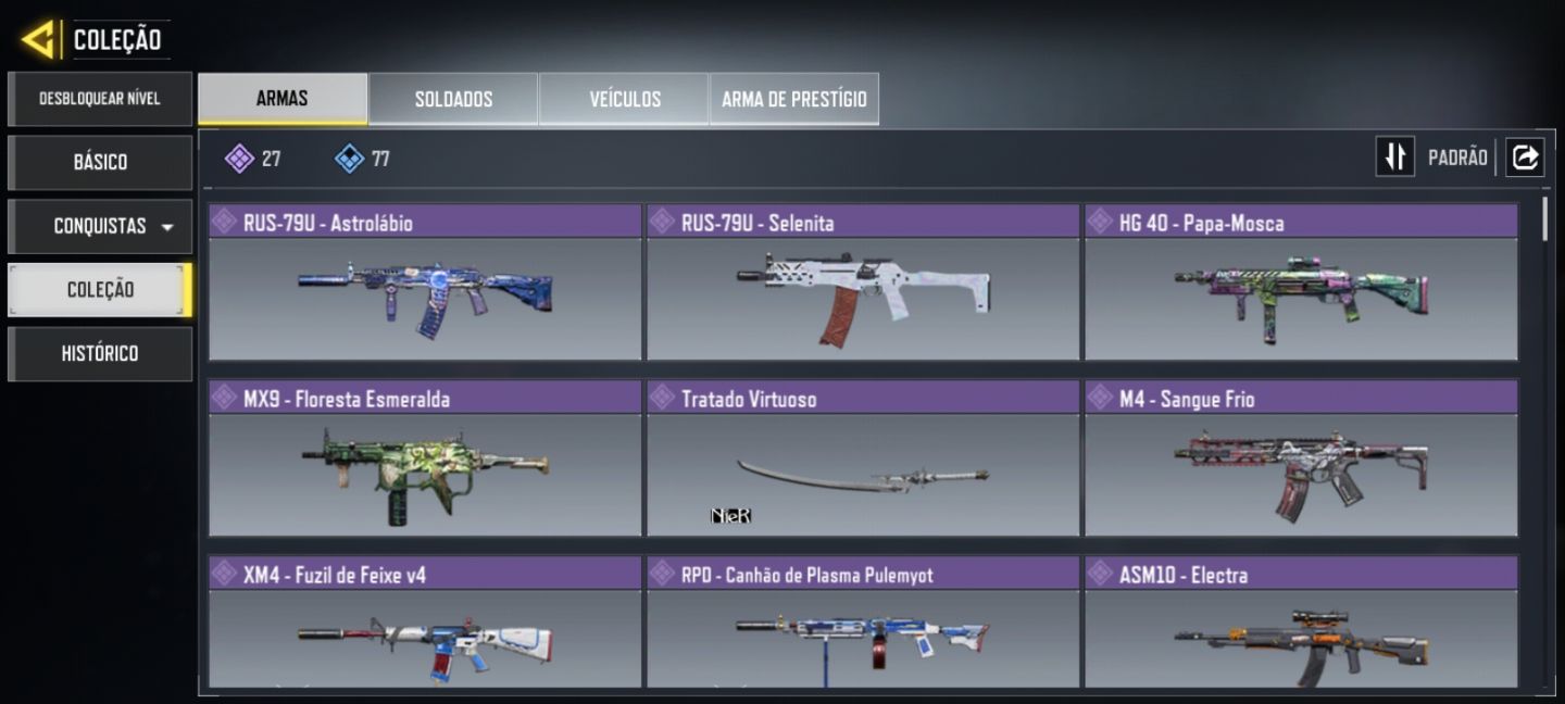 Conta feminina Call of duty