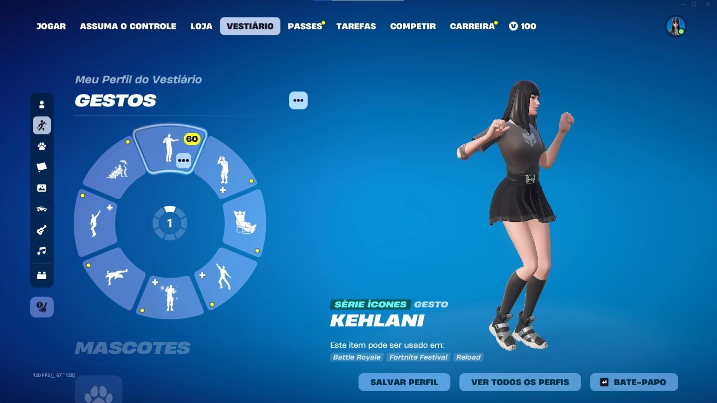 Conta Fortnite com Lara Croft e varias skins tryhard