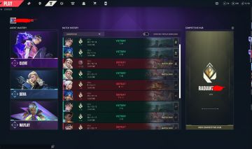 CONTA VALORANT RADIANTE TOP ALTO COM SKINS