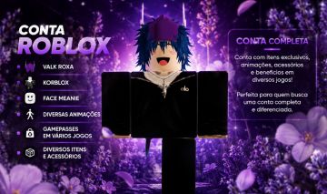 CONTA ROBLOX COMPLETA. VALK ROXA + KORLBLOX ( OG )