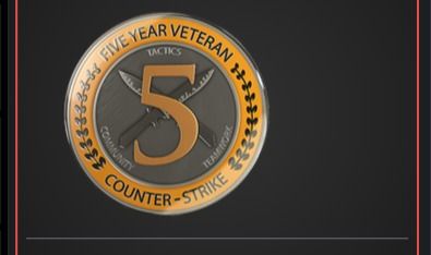 CS2 com Medalha 5 anos SEM PRIME