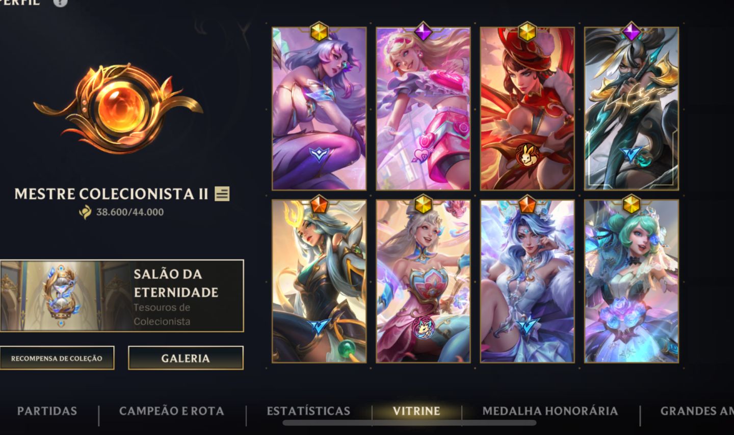 CONTA WILD RIFT COM PRESTIGIO E CROMAS