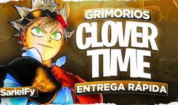 Clover Time Grimorios!! Secret,Mytical,legendary,Epic,Rare BLOOD EM STOCK!!