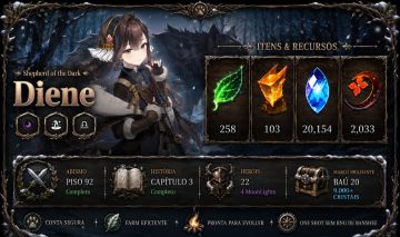 Epic Seven conta Early Game com recursos, ML Diene, ML Peyra, ML Hwa, Arb e mais