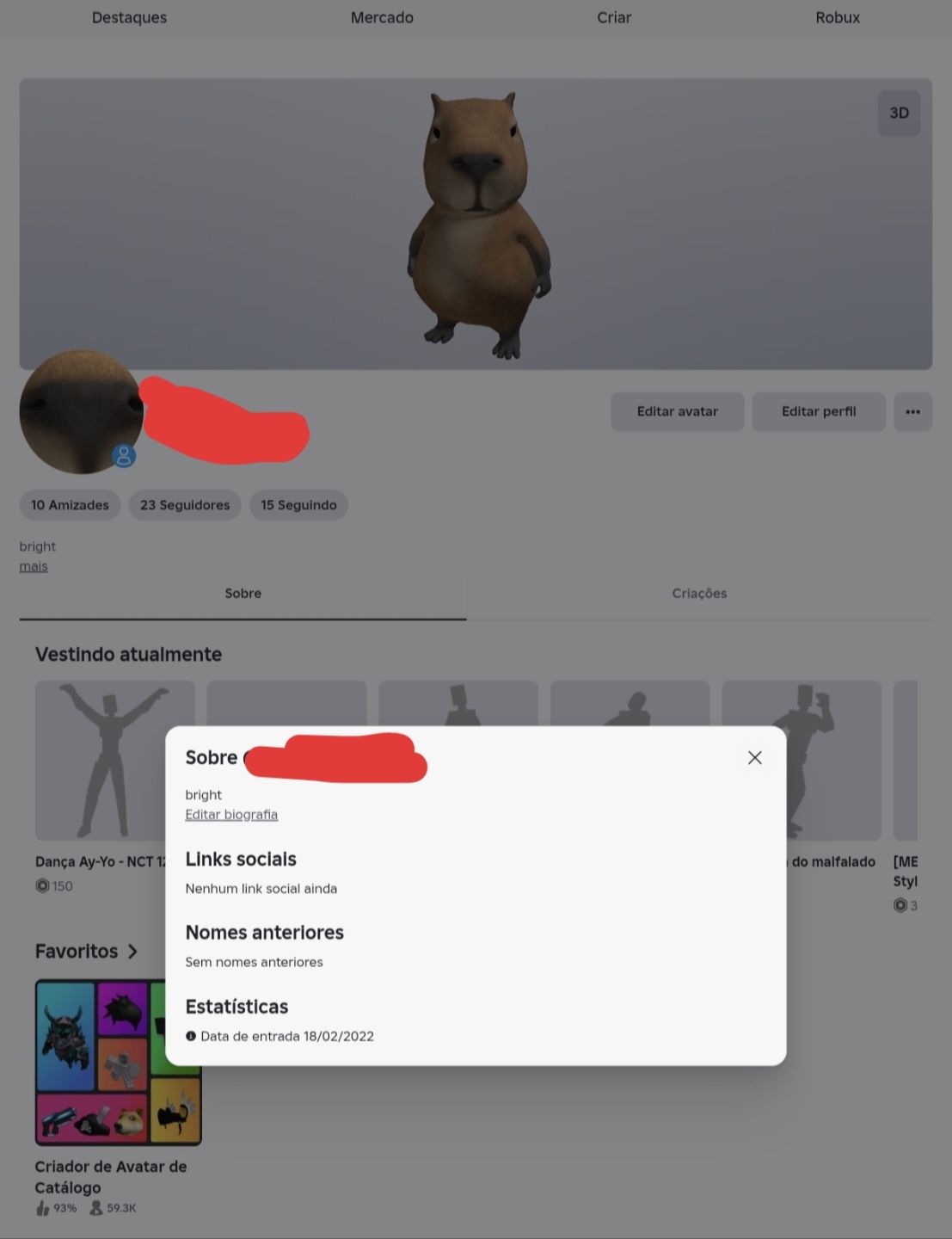 CONTA DE ROBLOX INSANA A VENDA