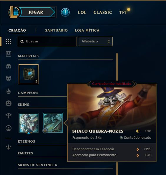 SKIN LENDÁRIA DEUS-REI DARIUS + [ QUASE 100 SKINS HABILITADAS ] + [ TROCA NICK ]
