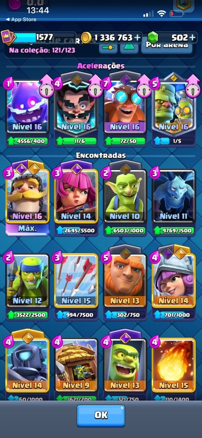 CONTA CLASH ROYALE 12.088 TROFÉUS | ARENA 29 | 17 EVOLUÇÕES + 6 HERÓIS