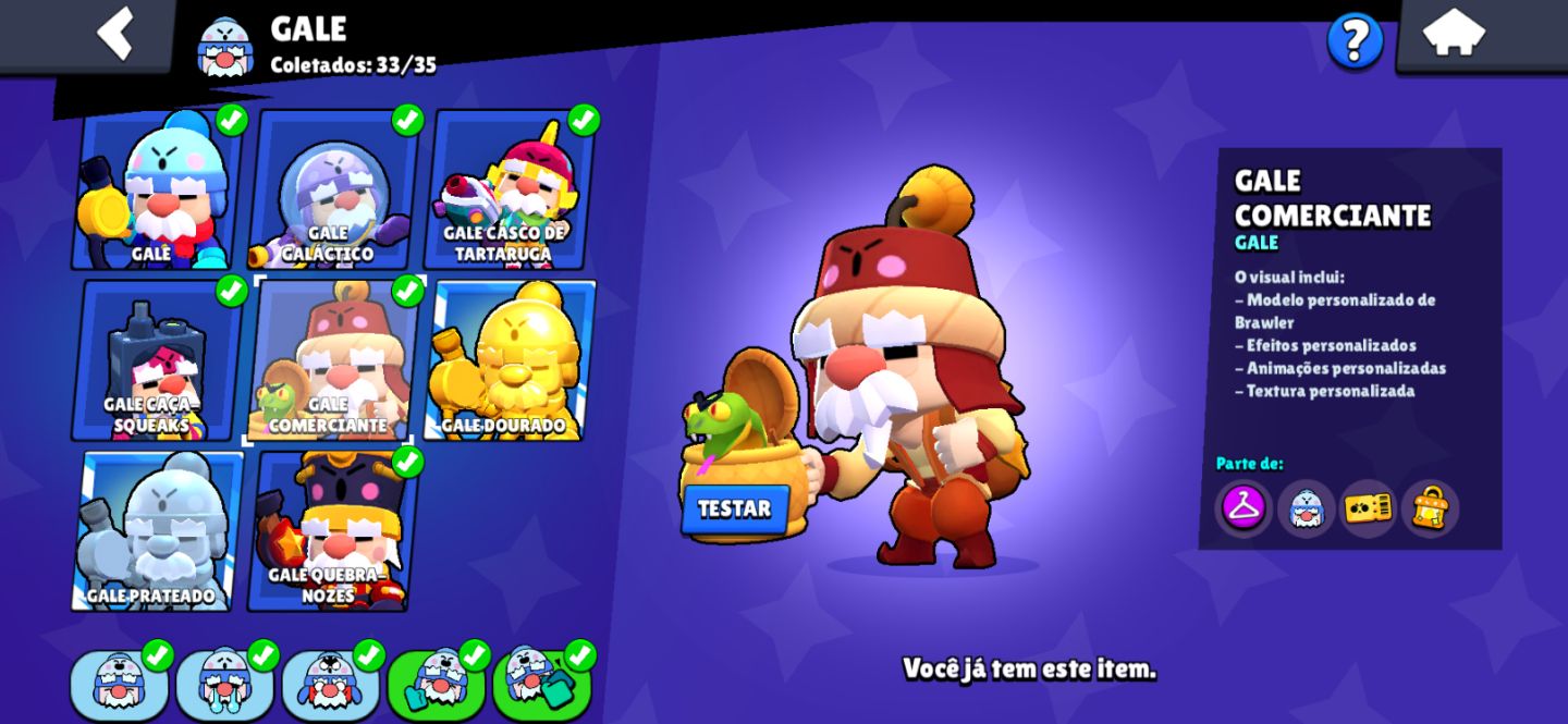 CONTA BRAWL STARS 2018| 66979 TROFEUS | 106/106 BRAWLERS E SKINS MUITO RARAS