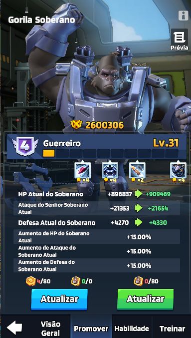 PROMOÇÃO - JOGO LAST WAR, +230M Poder, Base 34 - 44M, 34, 32, servidor 1556