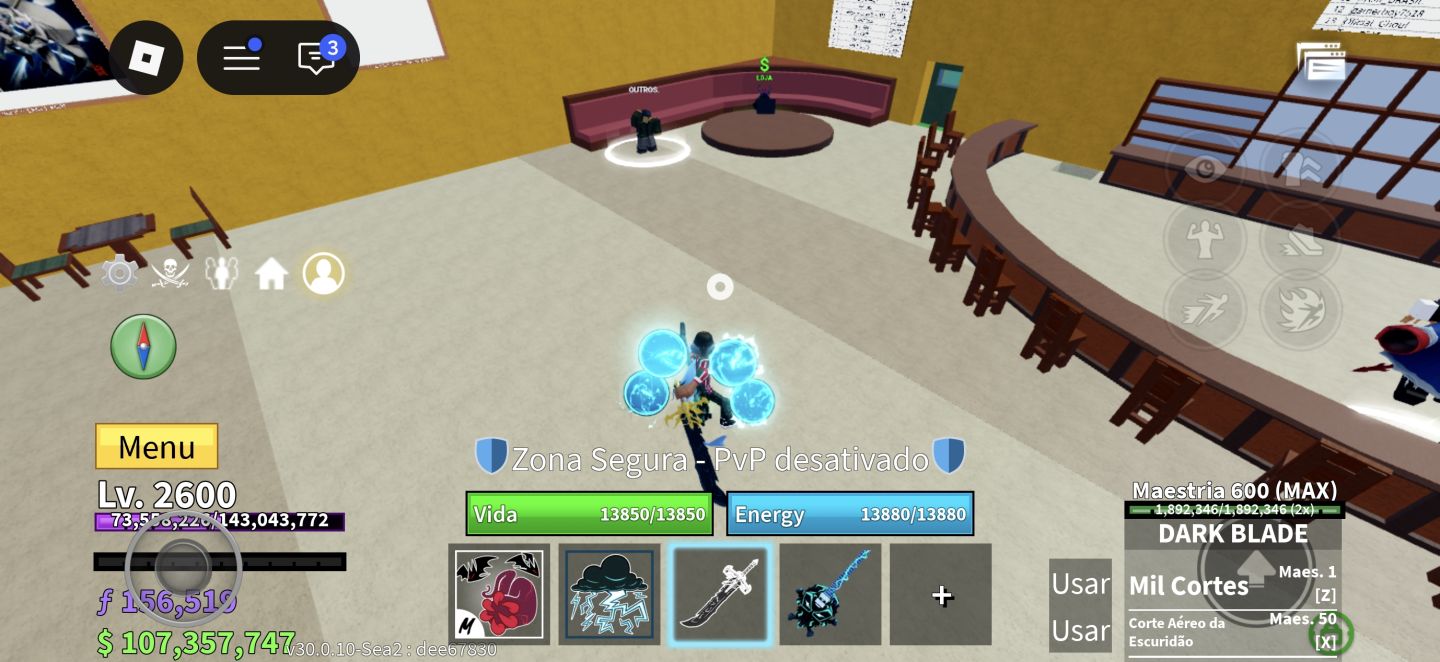 Conta de bloxfruits com todos os estilos de luta level máximo é+