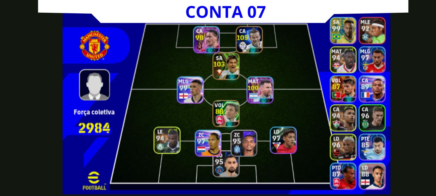 Contas Efootball Iniciais com Épicos/big Times Garantidos! Vol. 3