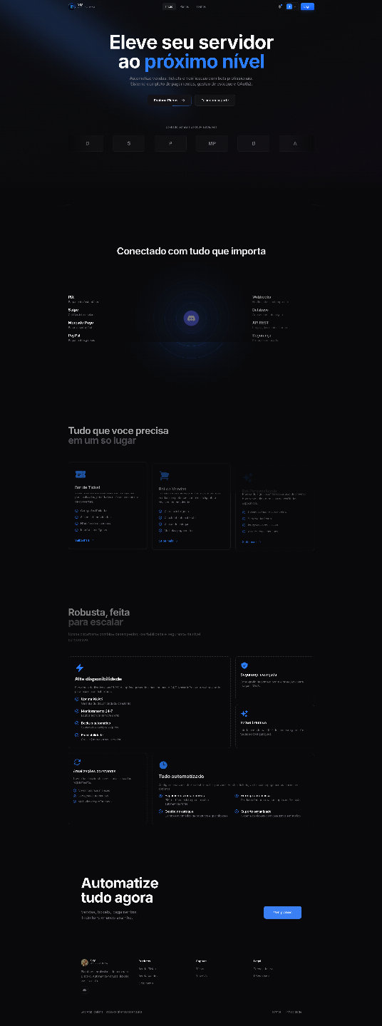 Criação de Sistema de alto nível, Websites e SaaS Personalizado | Entrega Rápida