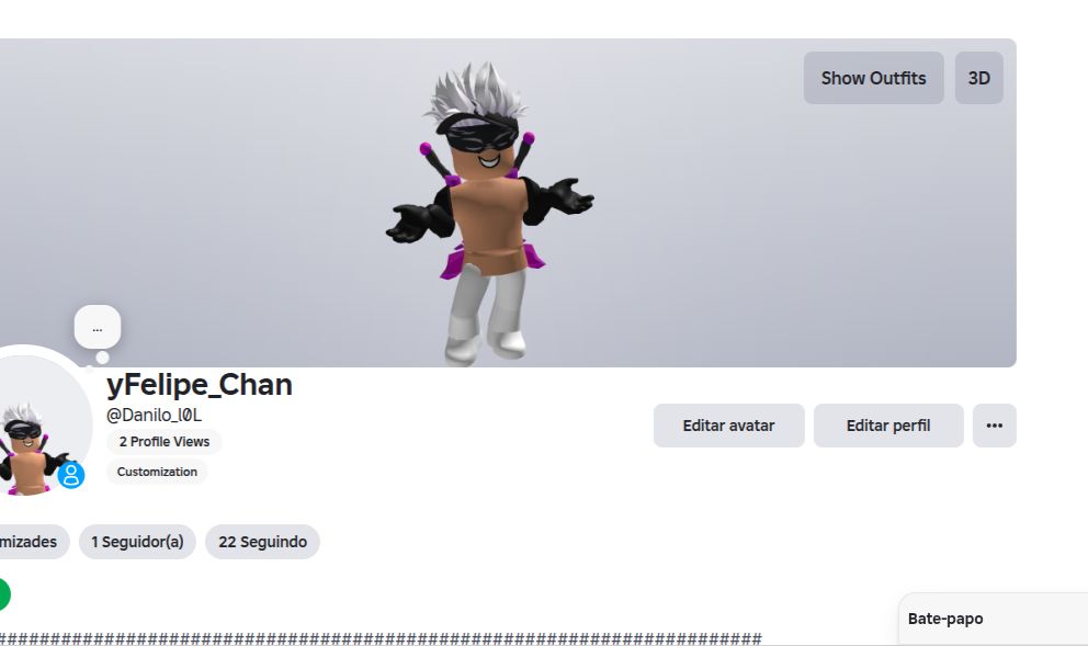 ROBLOX | CONTA BASICA DE 2022!