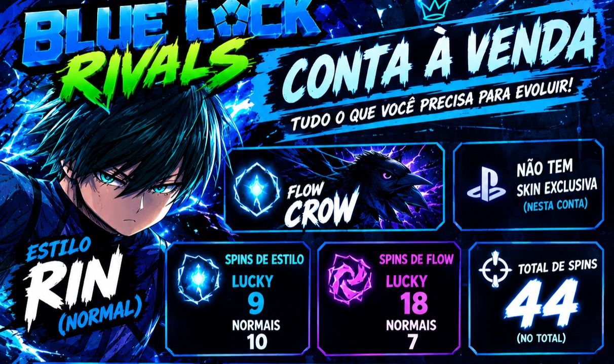 CONTA RIN BLUE LOCK RIVALS À VENDA