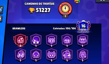 Conta 50 mil troféus brawl stars