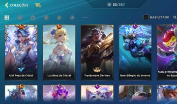 CONTA WILD RIFT LV 80 - 55 SKINS