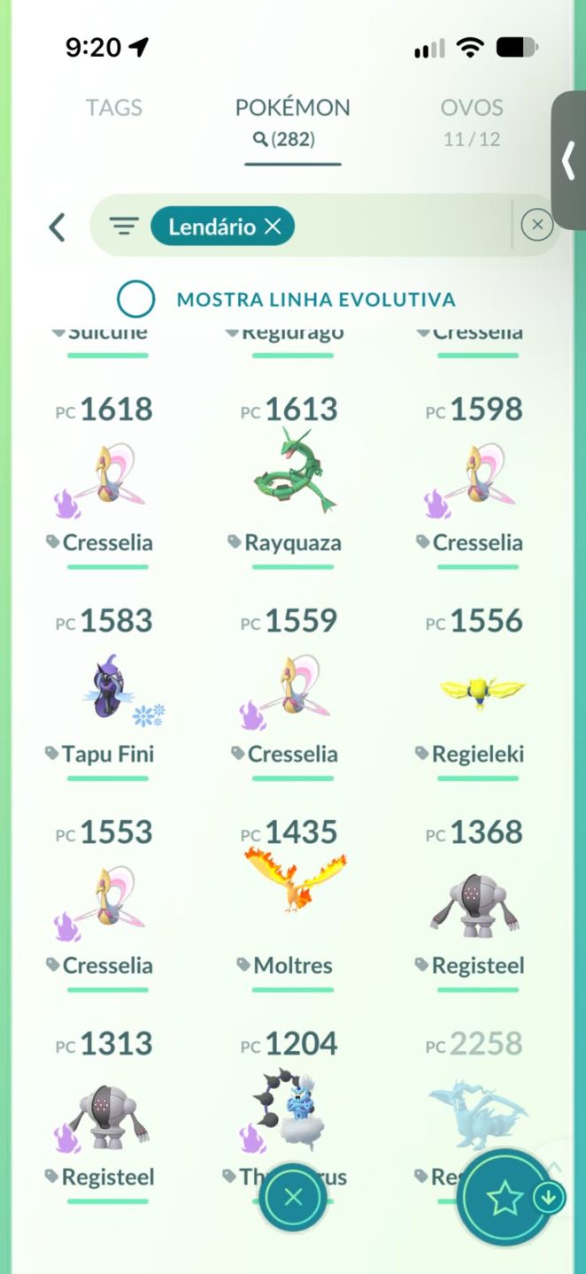 Conta de Pokemon muitos raros level 66