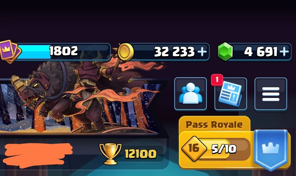 CONTA CLASH ROYALE META TOTAL UPADA