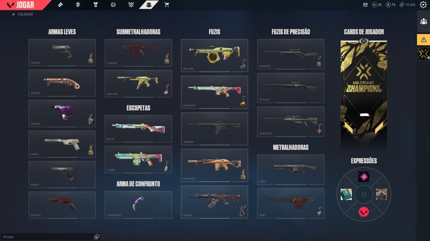CONTA VALORANT PASSE KARAMBIT