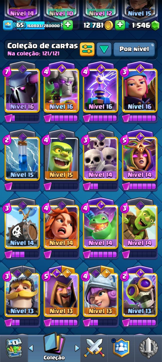 CONTA CLASH ROYALE - MUITAS CARTAS MAXIMIZADAS + ITENS RAROS