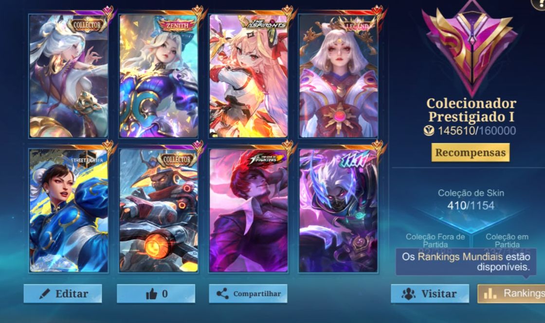 Conta mobile legends com wr bons e poucas partidas