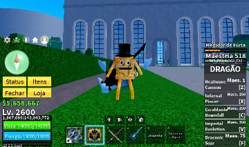 CONTA BLOX FRUITS COM DRAGON PERM E 2X MONEY E COM MUITO ROBUX GASTOS