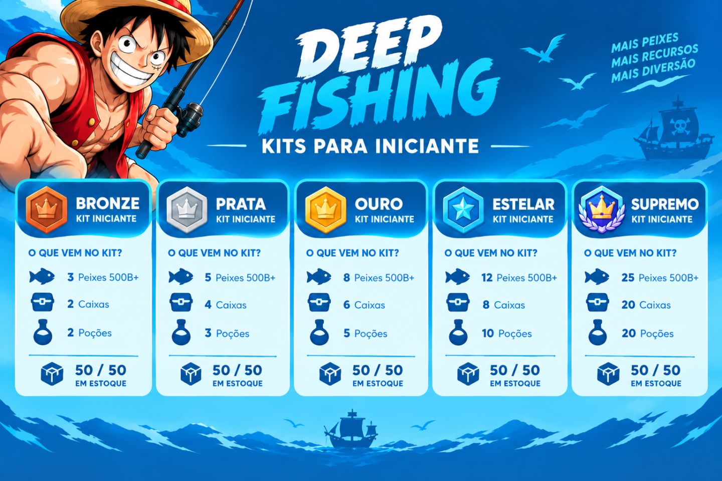 Pesca Profunda / Deep Fishing | KIT INICIANTE + BRINDES!