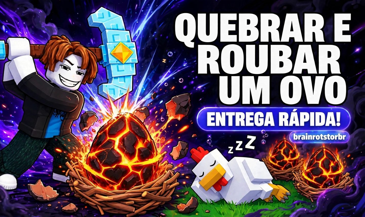 QUEBRAR E ROUBAR UM OVO | BREAK AND STEAL AN EGG - ENTREGA RÁPIDA!