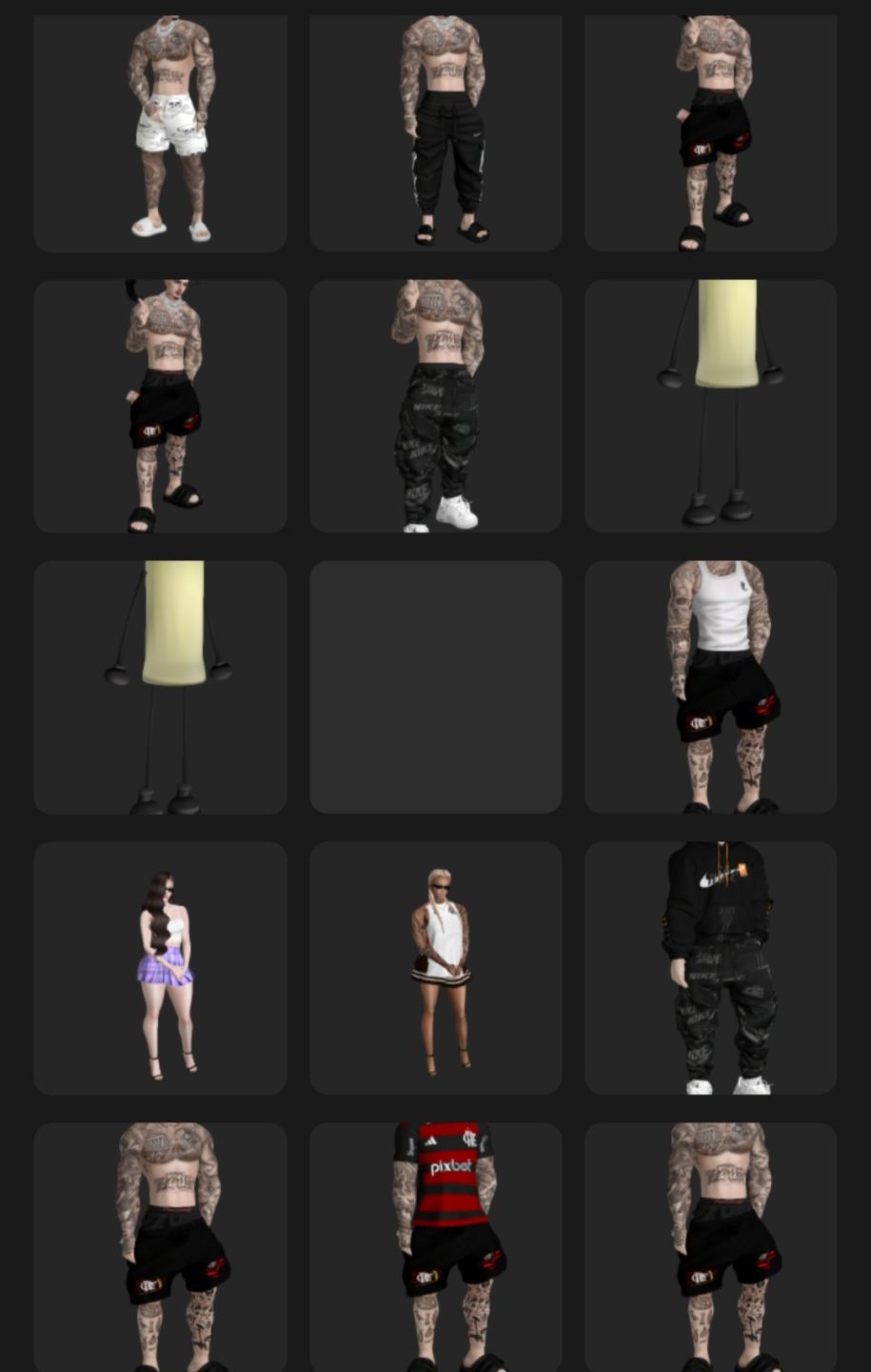 CONTA IMVU MASCULINA RICA COM MAIS DE 30 ACESSÓRIOS E VESTUÁRIO