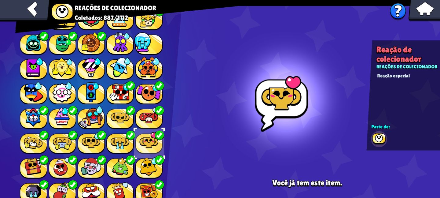 (RARA!)CONTA BRAWL STARS COM 88K, 480 SKINS, 6 ANOS E COSMÉTICOS EXCLUSIVOS